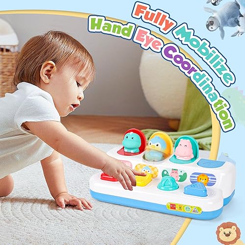 <think>
Okay, the user wants me to edit a product title for a Montessori pop-up toy for babies with animals. The origina